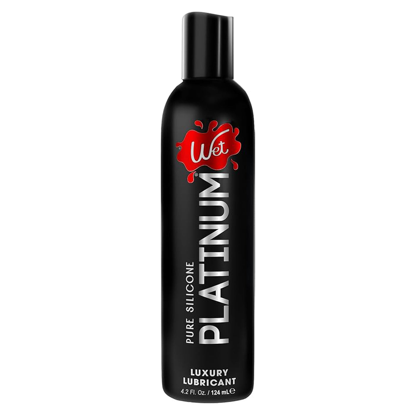 Wet Platinum Silicone-Based Personal Lubricant | Ultra Smooth, Super Slick, Hypoallergenic, Long-Lasting Performance, Waterproof Formula| Lube for Men, Women & Couples, 4.2 fl oz