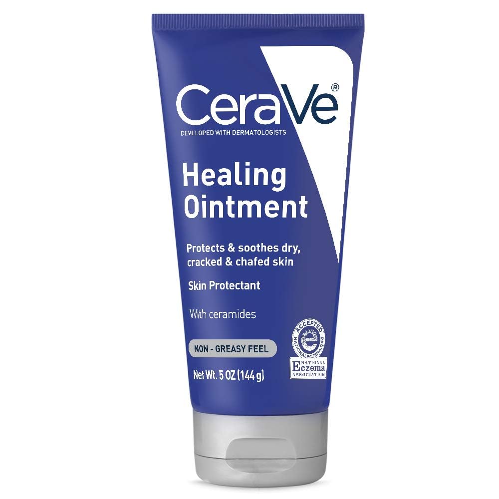 CeraVe Healing Ointment for Dry & Cracked Skin with Hyaluronic Acid & Ceramides, Fragrance-Free, 3 oz