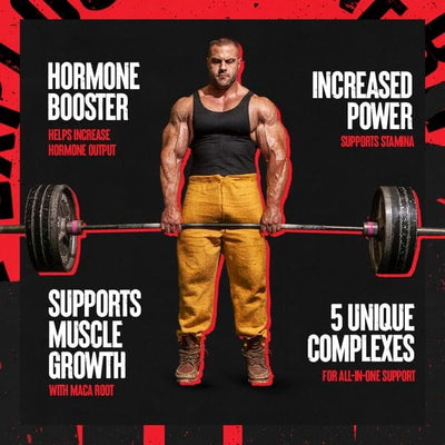 Animal Stak – Natural Testosterone Booster & Hormone Support for Men with Tribulus & Estrogen Blockers | Muscle Growth, Strength & Vitality – 1 Month Cycle
