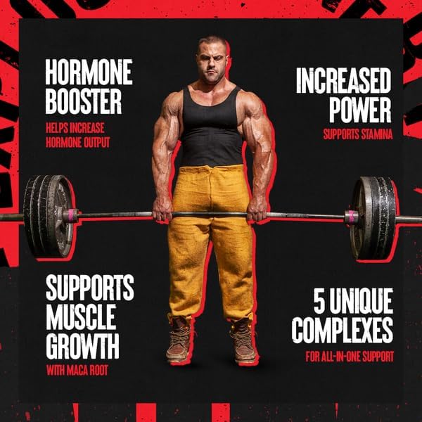 Animal Stak Natural Testosterone Booster for Men with Tribulus & Estrogen Blockers – Hormone Support Supplement for Athletes, 1 Month Supply