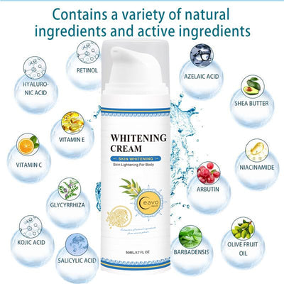 Skin Whitening Cream Bleaching Cream for Body Intimate Area, Private Parts, Underarm, Knees, Elbows, Inner Thigh, Bikini Areas, Bikini Line, Lightening Dark Spot Remover For Intimate Part (1.7FL OZ)