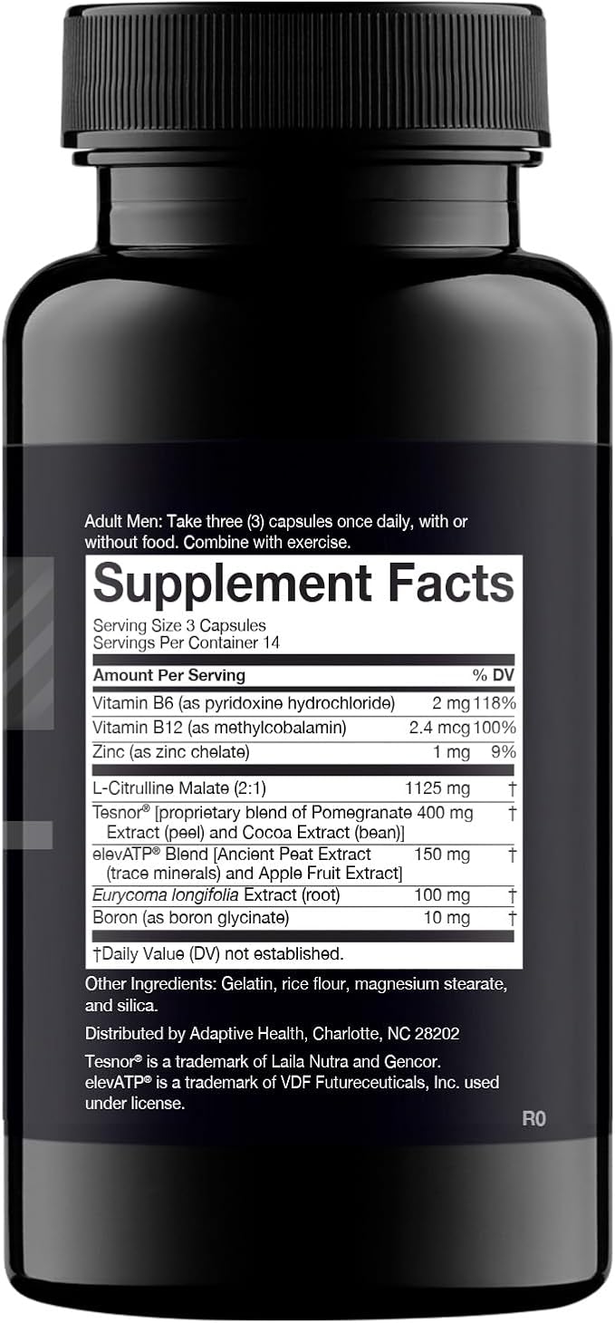 Nugenix Total-T Testosterone Booster for Men – Free & Total Testosterone Support Supplement for Energy, Vitality, Muscle & Performance – 42 Capsules