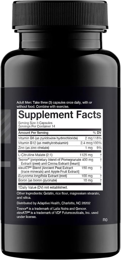 Nugenix Total-T Testosterone Booster for Men – Free & Total Testosterone Support Supplement for Energy, Vitality, Muscle & Performance – 42 Capsules