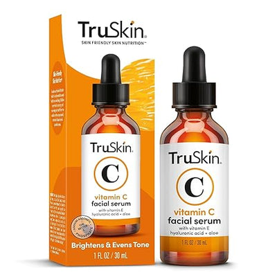 TruSkin Vitamin C Face Serum with Hyaluronic Acid & Vitamin E – Brightening & Anti-Aging