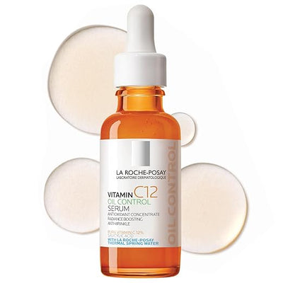 La Roche-Posay Pure Vitamin C Face Serum with Hyaluronic & Salicylic Acid – Hydrating, Anti-Aging, Radiance Boost
