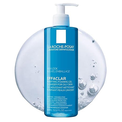 La Roche-Posay Effaclar Foaming Gel Cleanser for Oily Skin – Oil-Free Face Wash