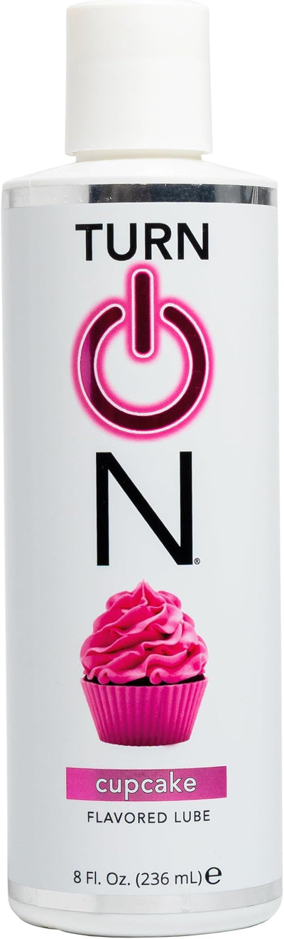 Turn On Strawberry Flavored Personal Lubricant – Water-Based, Sugar-Free Lube for Men, Women & Couples – Condom Safe, Long-Lasting Intimate Gel, 8 fl oz