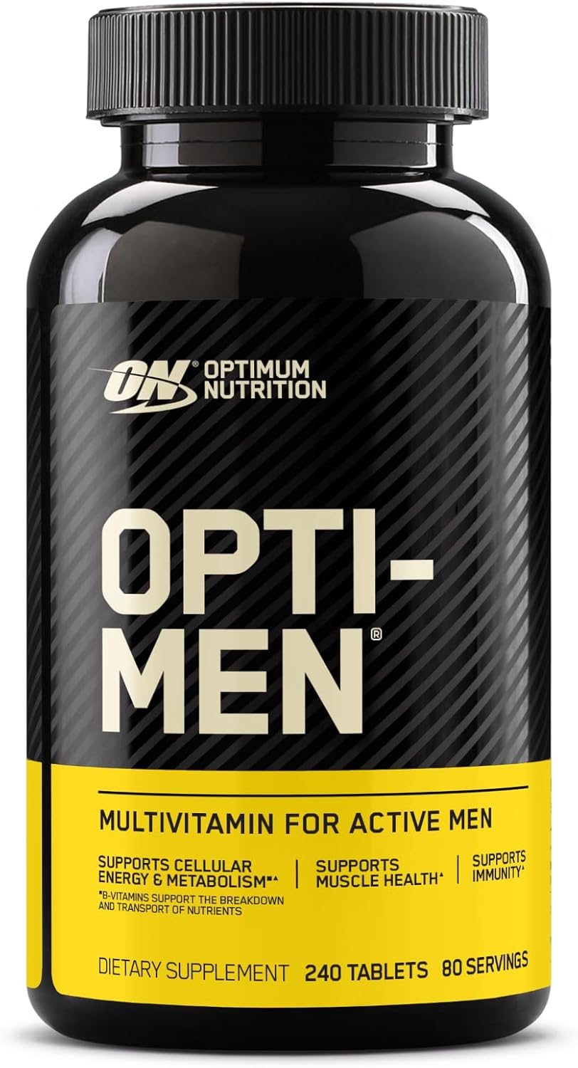 Optimum Nutrition Opti-Men Multivitamin for Men with Vitamin C, D, E, B12 & Zinc – Immune Support, 90 Tablets
