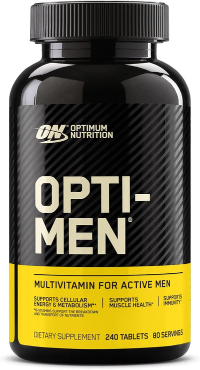 Optimum Nutrition Opti-Men Multivitamin for Men with Vitamin C, D, E, B12 & Zinc – Immune Support, 90 Tablets