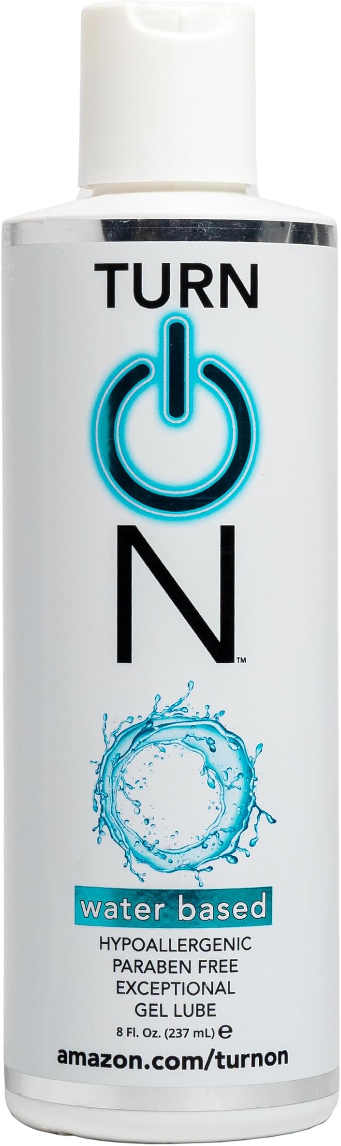 Turn On Strawberry Flavored Personal Lubricant – Water-Based, Sugar-Free Lube for Men, Women & Couples – Condom Safe, Long-Lasting Intimate Gel, 8 fl oz