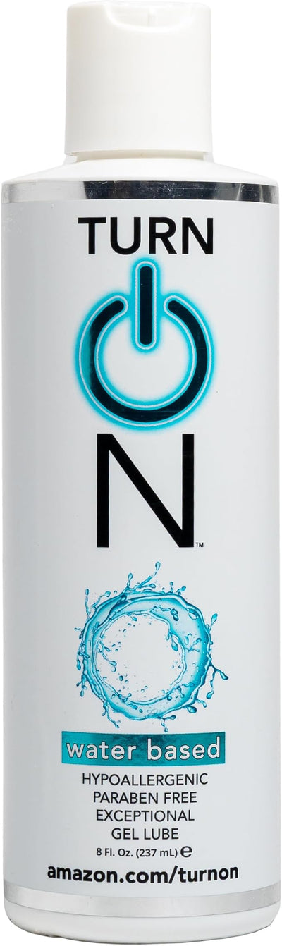 Turn On Strawberry Flavored Personal Lubricant – Water-Based, Sugar-Free Lube for Men, Women & Couples – Condom Safe, Long-Lasting Intimate Gel, 8 fl oz