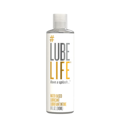 LubeLife Water-Based Lube – Personal Lubricant for Men, Women & Couples, Travel Size, Non-Staining, Easy Clean-Up, Toy-Safe, 8 Fl Oz