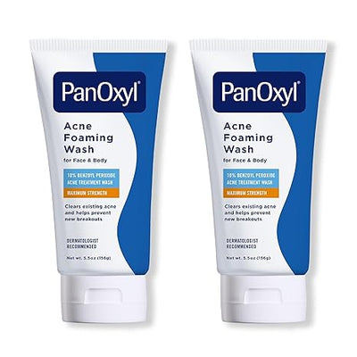 PanOxyl Acne Foaming Wash 10% Benzoyl Peroxide Maximum Strength