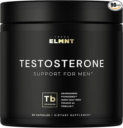 21,800mg Testosterone Booster for Men – 8X Strength Test Supplement with Ashwagandha, Tongkat Ali, Tribulus & Pycnogenol – Male Libido, Energy & Muscle Builder Pills