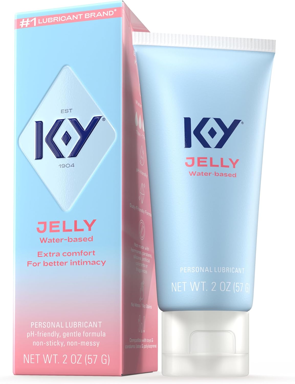 K-Y Jelly Classic Water-Based Personal Lubricant, Water Based Lube Helps Relieve Discomfort, 7 FL OZ