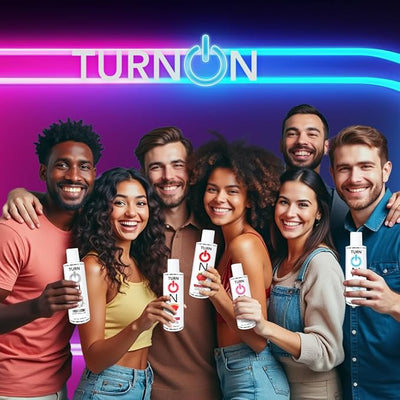 Turn On Strawberry Flavored Personal Lubricant – Water-Based, Sugar-Free Lube for Men, Women & Couples – Condom Safe, Long-Lasting Intimate Gel, 8 fl oz