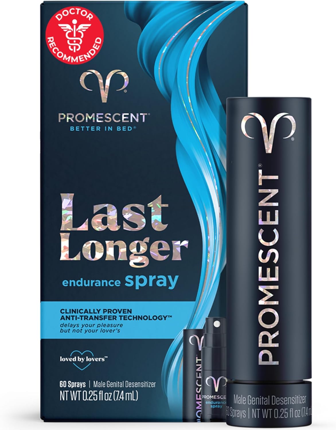 Promescent Desensitizing Delay Spray for Men Clinically Proven to Help You Last Longer in Bed - Better Maximized Sensation + Prolong Climax for Him, 2.6 ml
