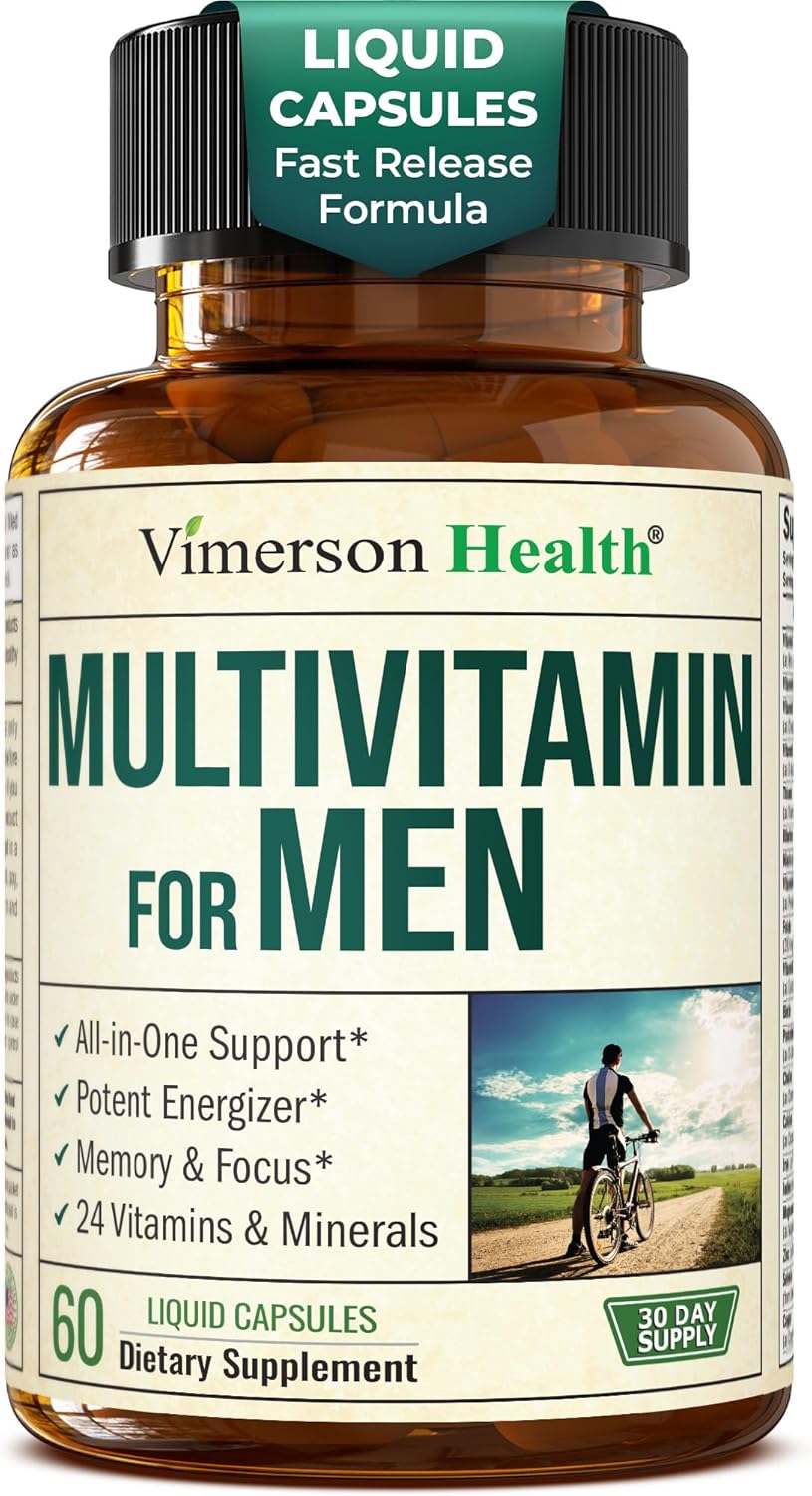Men’s Multivitamin – High Potency Methylated Vitamins & Minerals with B12, D, Zinc & Magnesium for Daily Energy & Immune Support