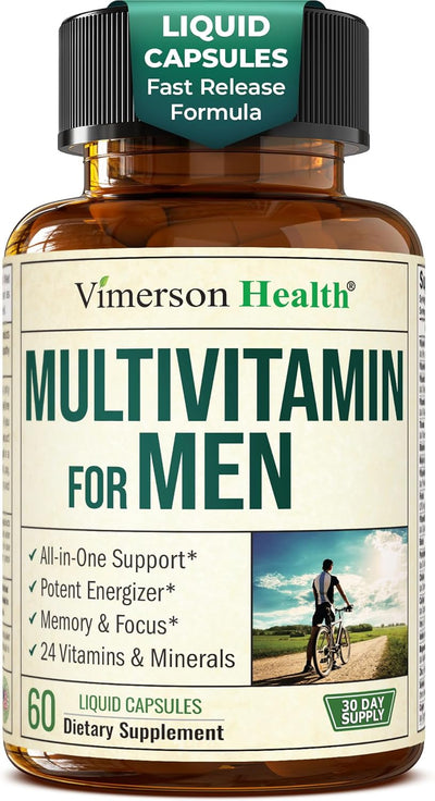Men’s Multivitamin – High Potency Methylated Vitamins & Minerals with B12, D, Zinc & Magnesium for Daily Energy & Immune Support