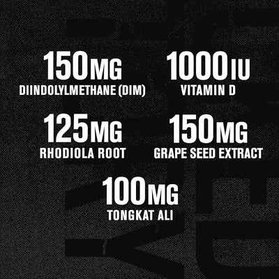 Jacked Factory Androsurge Estrogen Blocker for Men – Natural Testosterone Booster & Estrogen Metabolizer with Tongkat Ali, DIM & Long Jack – Muscle Builder & Test Booster Supplement – 120 Count