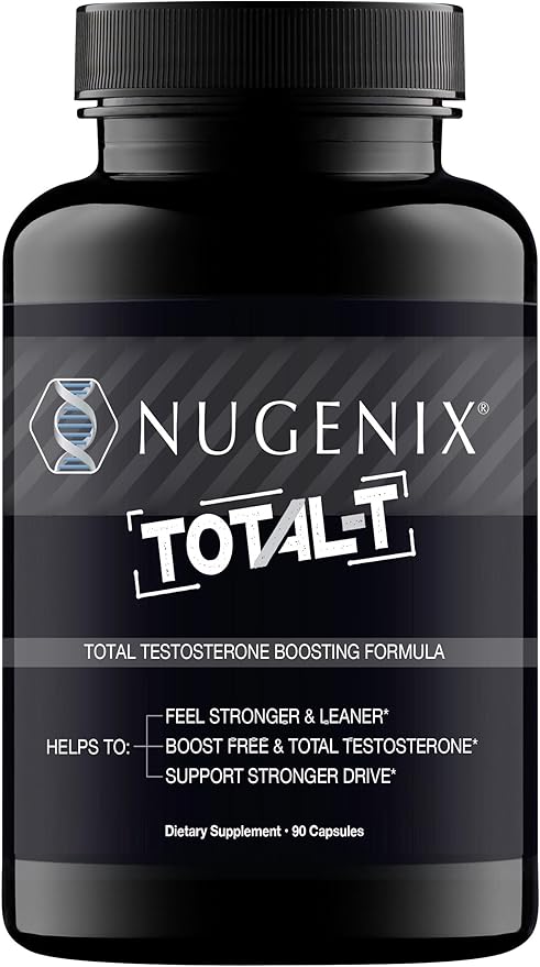 Nugenix Total-T Testosterone Booster for Men – Free & Total Testosterone Support Supplement for Energy, Vitality, Muscle & Performance – 42 Capsules