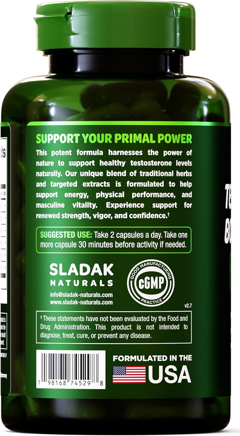 Testosterone Booster for Men – Ashwagandha, Tongkat Ali, L-Arginine & Tribulus for Muscle, Energy & Performance (2-Month Supply)