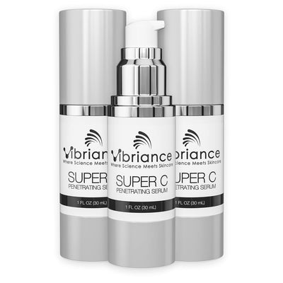 Vibriance Super C Serum for Mature Skin - All-in-One Vitamin Formula Hydrates, Firms, Lifts, Smooths, Targets Age Spots, Wrinkles, 1 fl oz
