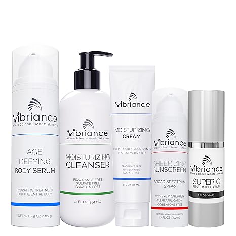 Vibriance Super C Serum for Mature Skin - All-in-One Vitamin Formula Hydrates, Firms, Lifts, Smooths, Targets Age Spots, Wrinkles, 1 fl oz