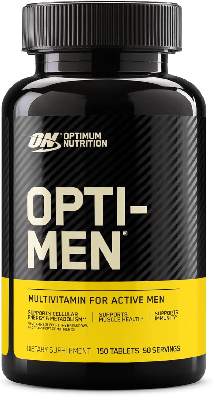 Optimum Nutrition Opti-Men Multivitamin for Men with Vitamin C, D, E, B12 & Zinc – Immune Support, 90 Tablets