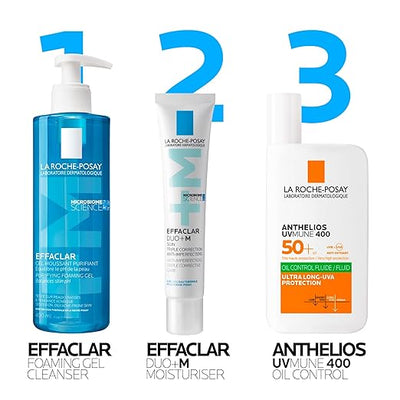 La Roche-Posay Effaclar Foaming Gel Cleanser for Oily Skin – Oil-Free Face Wash