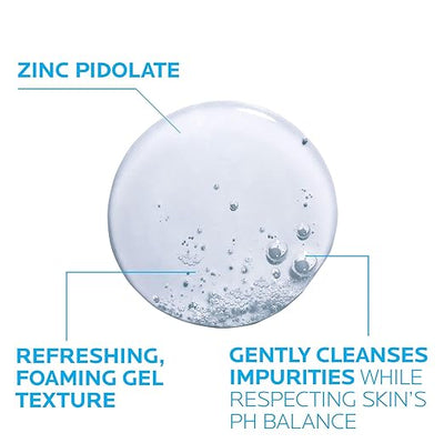 La Roche-Posay Effaclar Foaming Gel Cleanser for Oily Skin – Oil-Free Face Wash