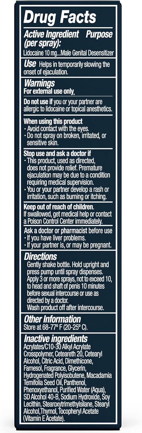 Promescent Desensitizing Delay Spray for Men Clinically Proven to Help You Last Longer in Bed - Better Maximized Sensation + Prolong Climax for Him, 2.6 ml