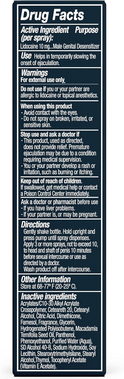 Promescent Desensitizing Delay Spray for Men Clinically Proven to Help You Last Longer in Bed - Better Maximized Sensation + Prolong Climax for Him, 2.6 ml