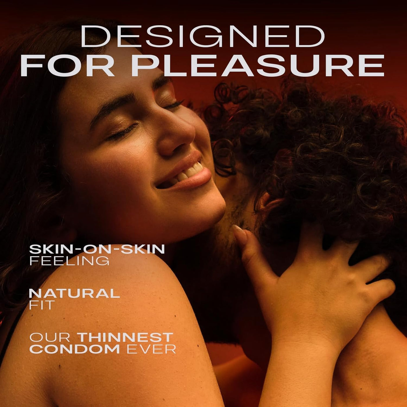 SKYN Supreme Feel Non-Latex Condoms – Ultra-Thin, Natural Fit & Pre-Lubricated for Enhanced Comfort & Sensitivity – 30 Count