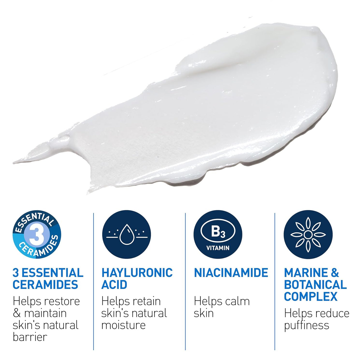 CeraVe Eye Repair Cream | Under Eye Cream for Dark Circles & Puffiness with Hyaluronic Acid & Niacinamide, 0.5 oz