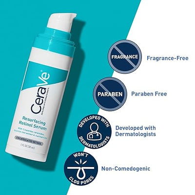 CeraVe Resurfacing Retinol Serum – Post-Acne Marks & Pore Minimizer