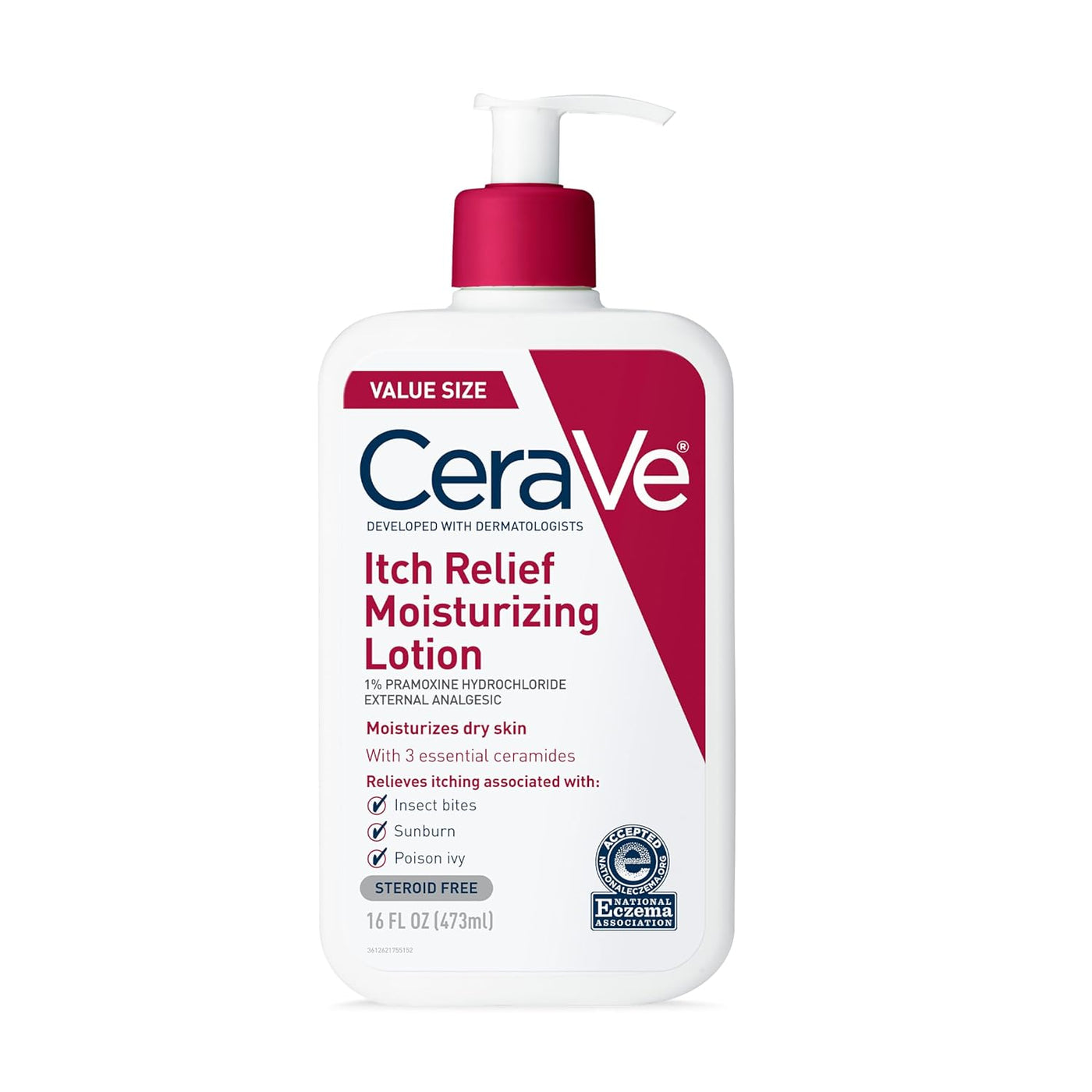 CeraVe Anti-Itch Moisturizing Lotion with Pramoxine | Itch Relief for Dry Skin, Bug Bites & Sunburn, 8 oz