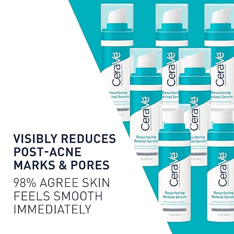CeraVe Resurfacing Retinol Serum – Post-Acne Marks & Pore Minimizer