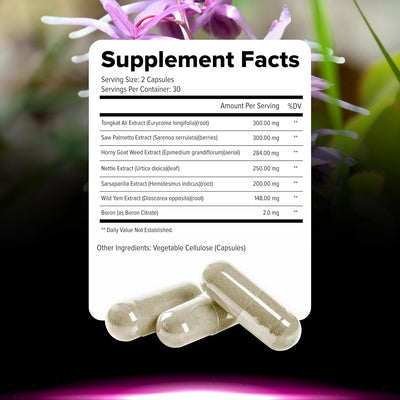 Testosterone Booster for Men – Muscle Growth, Strength, Stamina & Performance Support – 60 Capsules