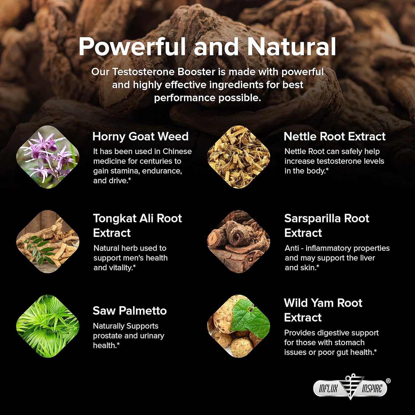 Testosterone Booster for Men – Muscle Growth, Strength, Stamina & Performance Support – 60 Capsules