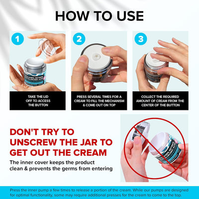 SimplyVital Collagen Retinol & Hyaluronic Acid Cream – Anti-Aging Moisturizer for Face, Neck & Décolleté | Firming Day & Night Cream (1.7 fl.oz, Made in USA)