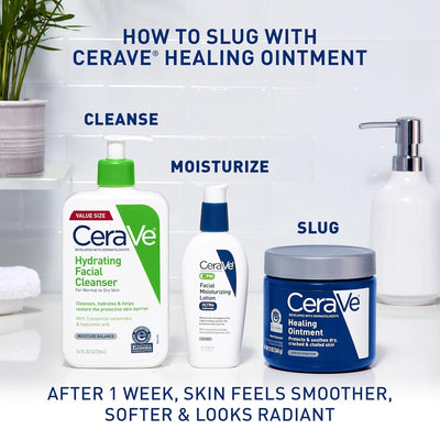 CeraVe Healing Ointment for Dry & Cracked Skin with Hyaluronic Acid & Ceramides, Fragrance-Free, 3 oz