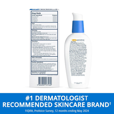 CeraVe AM Facial Moisturizing Lotion with SPF 30 | Oil-Free Daily Face Moisturizer with Hyaluronic Acid & Niacinamide, 3 oz