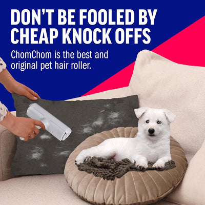 ChomChom Pet Hair Remover – Reusable and portable Lint Roller for Furniture, Carpet & Clothing
