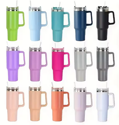 LODENZI 40oz Stainless Steel Insulated Water Bottle with Handle & Straw Lid