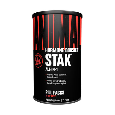 Animal Stak Natural Testosterone Booster for Men with Tribulus & Estrogen Blockers – Hormone Support Supplement for Athletes, 1 Month Supply