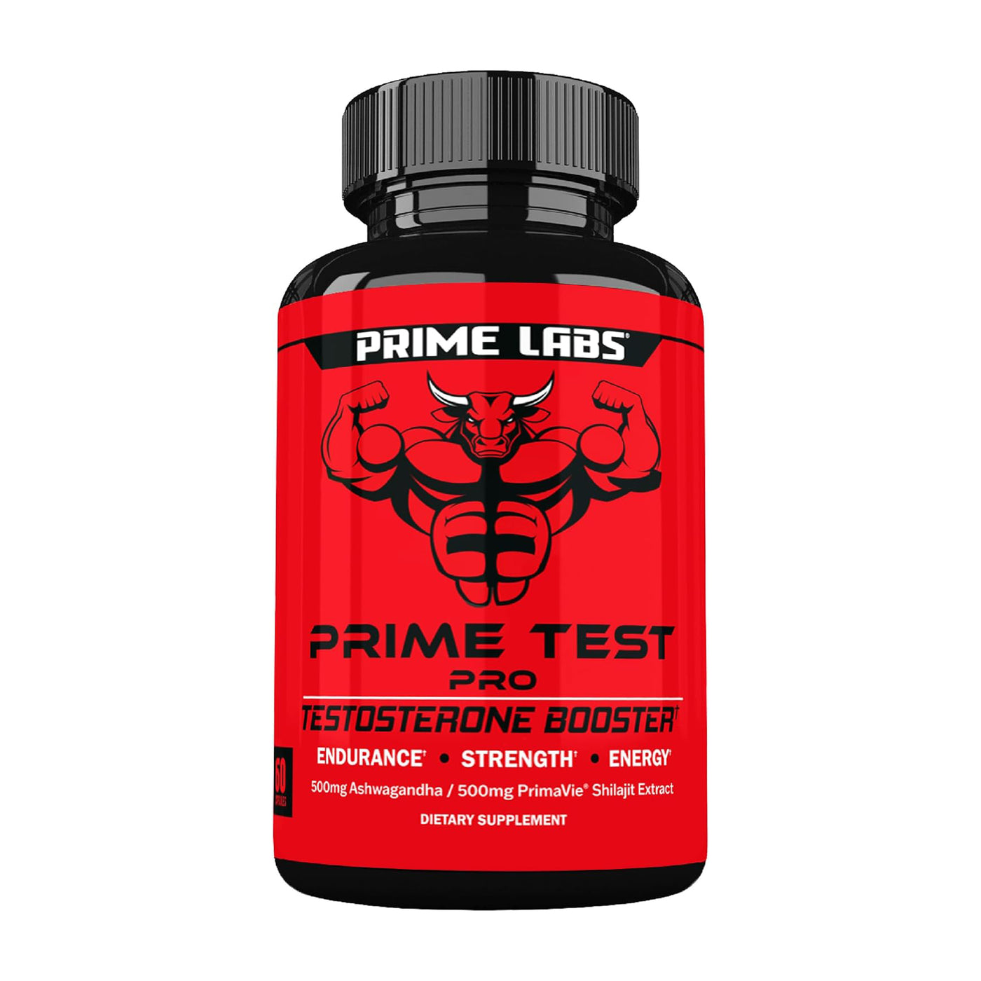 Prime Labs Prime Test Pro – Testosterone Booster for Men with Ashwagandha, Shilajit & DIM | Vitality & Energy Support – 60 Capsules