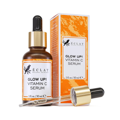 Eclat Skincare Vitamin C Face Serum - Skin Care for Dark Spots, Vitamin C Serum with Hyaluronic Acid, Ferulic Acid, & Vit E - Anti Aging and Skin Brightening, Pure Vit C Facial Care - 30 ml