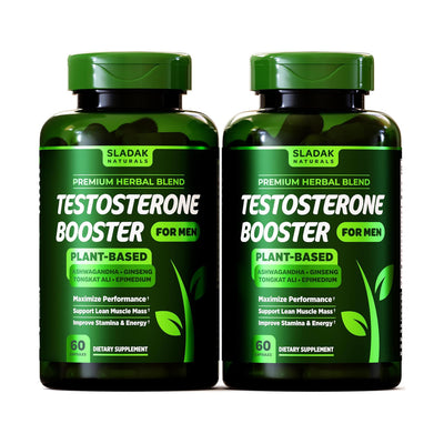 Testosterone Booster for Men – Ashwagandha, Tongkat Ali, L-Arginine & Tribulus for Muscle, Energy & Performance (2-Month Supply)