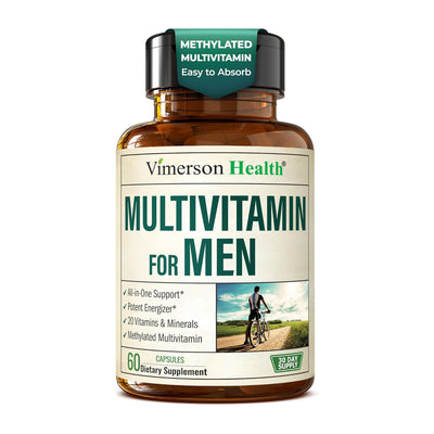 Men’s Multivitamin – High Potency Methylated Vitamins & Minerals with B12, D, Zinc & Magnesium for Daily Energy & Immune Support